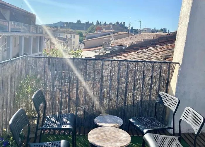 Alojamento de Acomodação e Pequeno-almoço Rooftop Face à La Cité 'rfc' Carcassonne